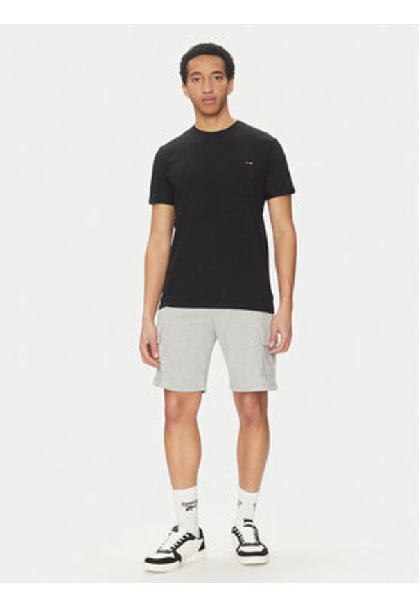INDICODE T-Shirt Inandorra 41-104 Czarny Regular Fit. Kolor: czarny. Materiał: bawełna