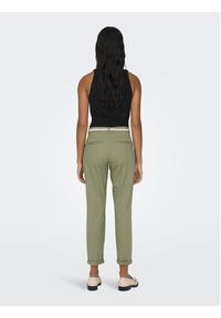 only - ONLY Spodnie materiałowe 15218519 Zielony Regular Fit. Kolor: zielony. Materiał: bawełna #4