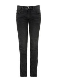 Ochnik - Czarne spodnie jeansowe męskie. Kolor: czarny. Materiał: bawełna