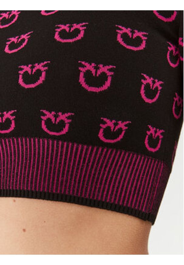 Pinko Sweter 101561 A112 Czarny Regular Fit. Kolor: czarny. Materiał: wiskoza