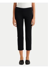 Lauren Ralph Lauren - LAUREN RALPH LAUREN Spodnie materiałowe Skinny Fit Streç Pantolon 200687713003 Czarny Regular Fit. Kolor: czarny. Materiał: syntetyk