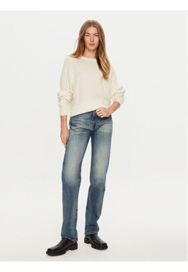 ViCOLO Sweter 77012S Écru Regular Fit. Materiał: kaszmir