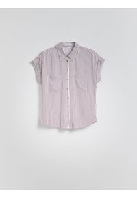 Reserved - Koszula z krótkim rękawem - wielobarwny. Materiał: wiskoza. Długość rękawa: krótki rękaw. Długość: krótkie