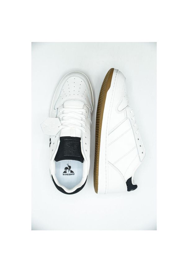 Buty Le Coq Sportif Breakpoint Twill Trainers, Mężczyźni. Kolor: biały. Materiał: materiał, skóra