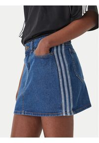 Adidas - adidas Spódnica jeansowa 3-Stripes KD2901 Niebieski Regular Fit. Kolor: niebieski. Materiał: bawełna #10