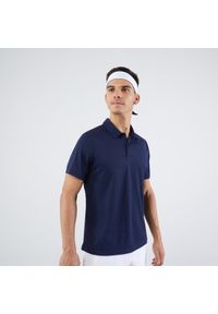 ARTENGO - Koszulka polo do tenisa męska Artengo Essential. Typ kołnierza: polo. Kolor: niebieski. Materiał: materiał, poliester. Sport: tenis #1