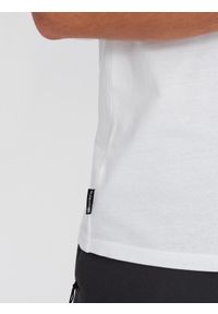 Ombre Clothing - T-shirt męski bawełniany z nadrukiem - biały V1 OM-TSPT-0160 - XXL. Kolor: biały. Materiał: bawełna. Długość rękawa: krótki rękaw. Długość: krótkie. Wzór: nadruk #8