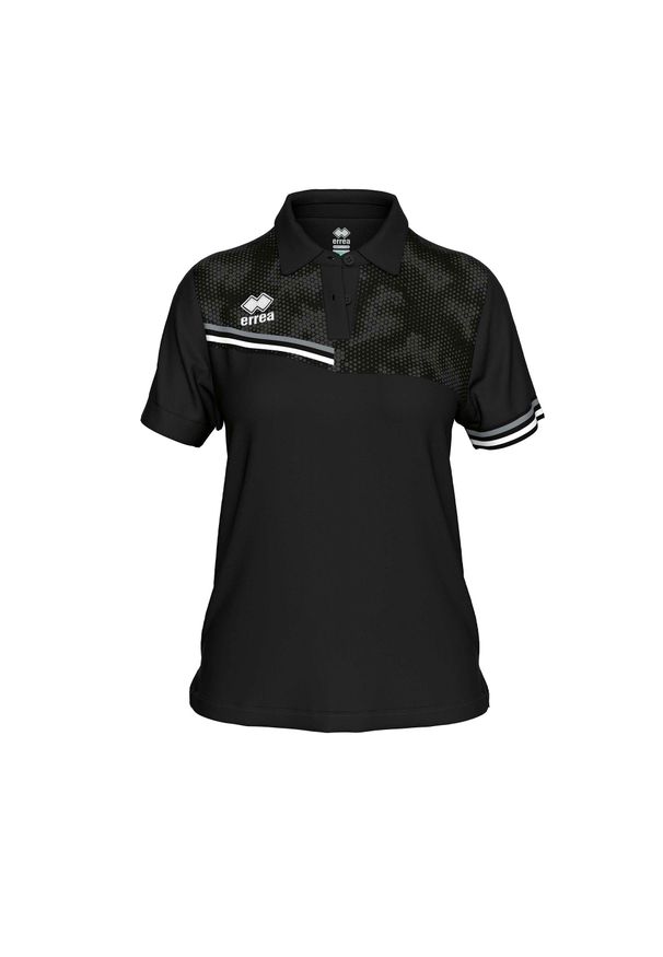 ERREA - Polo Errea Eden Polo Mc Reklama Damskie. Typ kołnierza: polo. Kolor: czarny