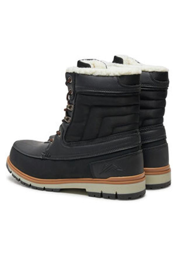 Kimberfeel Śniegowce Lordan Czarny. Kolor: czarny. Materiał: skóra