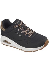 skechers - Adidasy Skechers Uno-jungle Nite, Kobiety. Kolor: czarny. Materiał: skóra ekologiczna, materiał. Sport: fitness