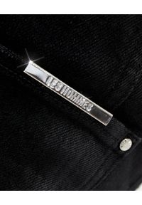 Les Hommes - LES HOMMES - Czarne jeansy z przetarciami. Okazja: na co dzień. Kolor: czarny. Styl: casual #2