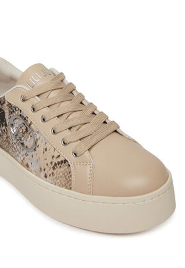 Liu Jo Sneakersy Pretty 06 BA5021 EX300 Beżowy. Kolor: beżowy. Materiał: skóra