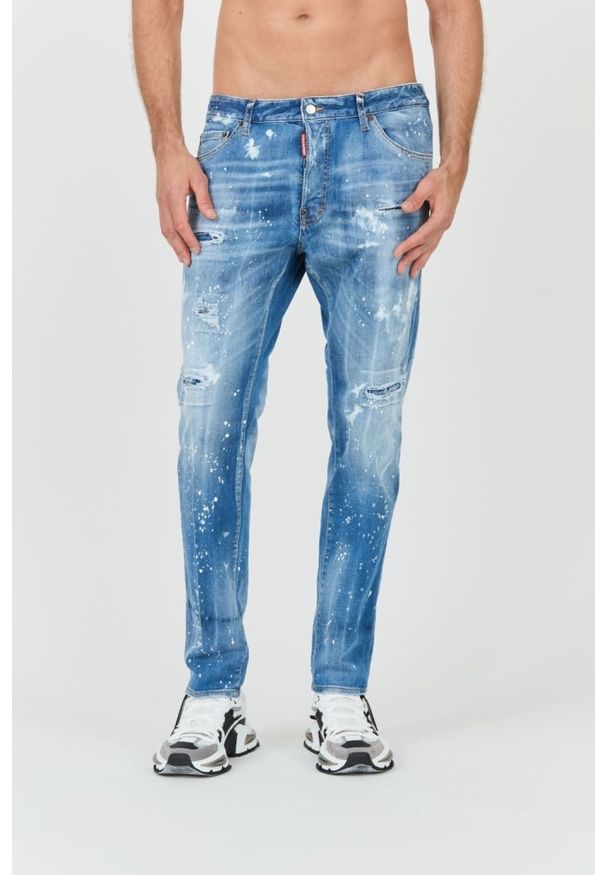 DSQUARED2 Błękitne męskie jeansy Cool Guy Jean, Rozmiar 46. Kolor: niebieski
