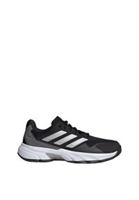 Adidas - Buty Courtjam Control 3 Tennis. Kolor: czarny, szary, wielokolorowy. Materiał: materiał. Sport: turystyka piesza, tenis