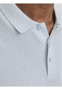 Jack & Jones Sweter George 12268281 Błękitny Relaxed Fit. Kolor: niebieski. Materiał: bawełna #7