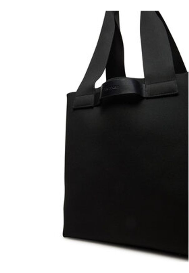 Calvin Klein Torba Ck Ease E/W Tote Knit K50K512892 Czarny. Kolor: czarny. Materiał: materiał
