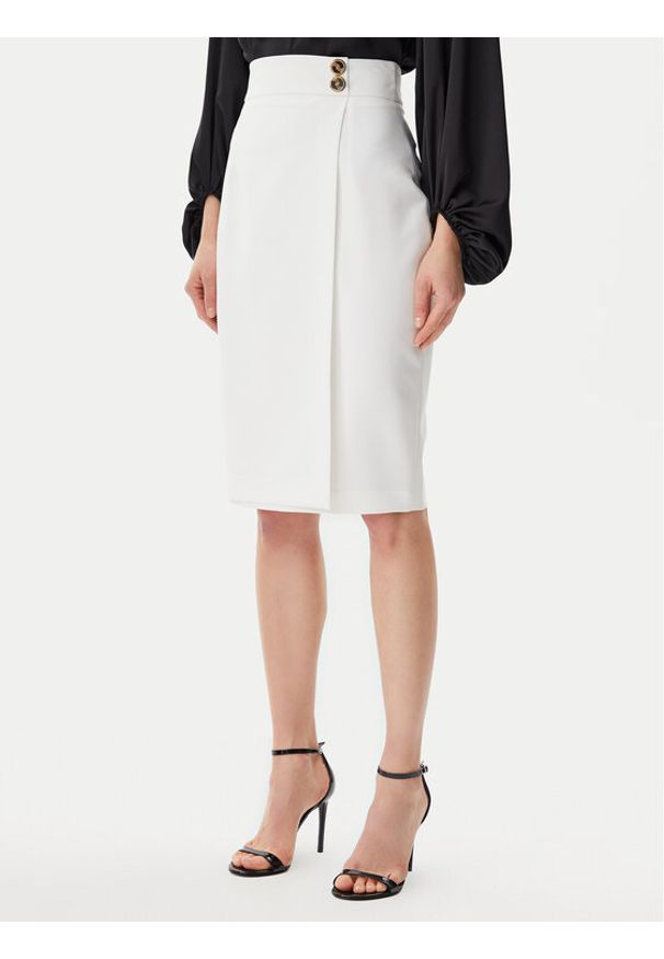 Artigli Spódnica ołówkowa ACGO000902 Écru Slim Fit. Materiał: syntetyk