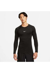 Koszulka Mężczyzna Nike Pro Dri-Fit czarny. Kolor: czarny. Technologia: Dri-Fit (Nike). Sport: piłka nożna #1
