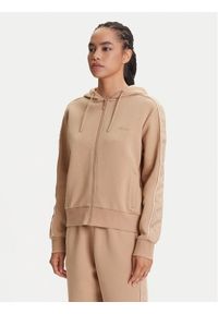 Guess Bluza V5YQ00 KB3P2 Beżowy Regular Fit. Kolor: beżowy. Materiał: bawełna