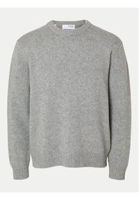 Selected Homme Sweter 16094643 Szary Regular Fit. Kolor: szary. Materiał: syntetyk #5