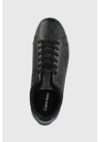 Calvin Klein sneakersy kolor czarny. Nosek buta: okrągły. Zapięcie: sznurówki. Kolor: czarny. Materiał: materiał, włókno, guma #3