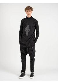 La Haine Inside Us Bluza "Wannact-Unisex" | A2208 | WANNACT | Kobieta | Czarny. Kolor: czarny. Materiał: wiskoza, elastan, nylon. Długość: długie. Wzór: nadruk, aplikacja #1