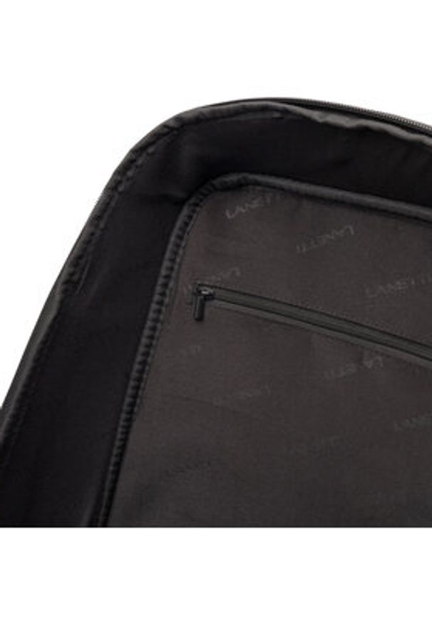 Lanetti Plecak LAN-K-008-04P Czarny. Kolor: czarny. Materiał: materiał, poliester