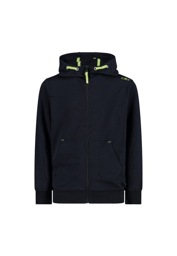 Kurtka z kapturem dla dziecka CMP. Typ kołnierza: kaptur. Kolor: czarny. Materiał: softshell. Styl: sportowy