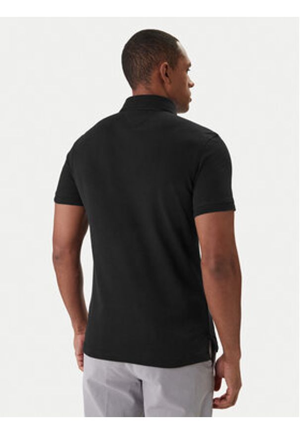 TOMMY HILFIGER - Tommy Hilfiger Polo 1985 MW0MW17771 Czarny Slim Fit. Typ kołnierza: polo. Kolor: czarny. Materiał: bawełna