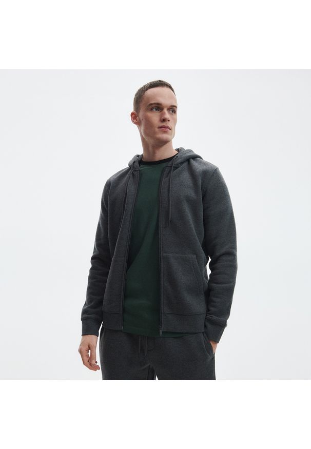 Reserved - Rozpinana bluza - Szary. Kolor: szary