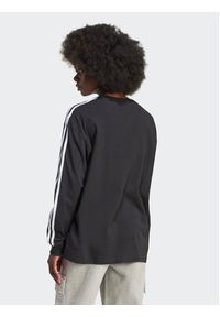 Adidas - adidas Bluzka 3-Stripes IU2412 Czarny Oversize. Kolor: czarny. Materiał: bawełna #3