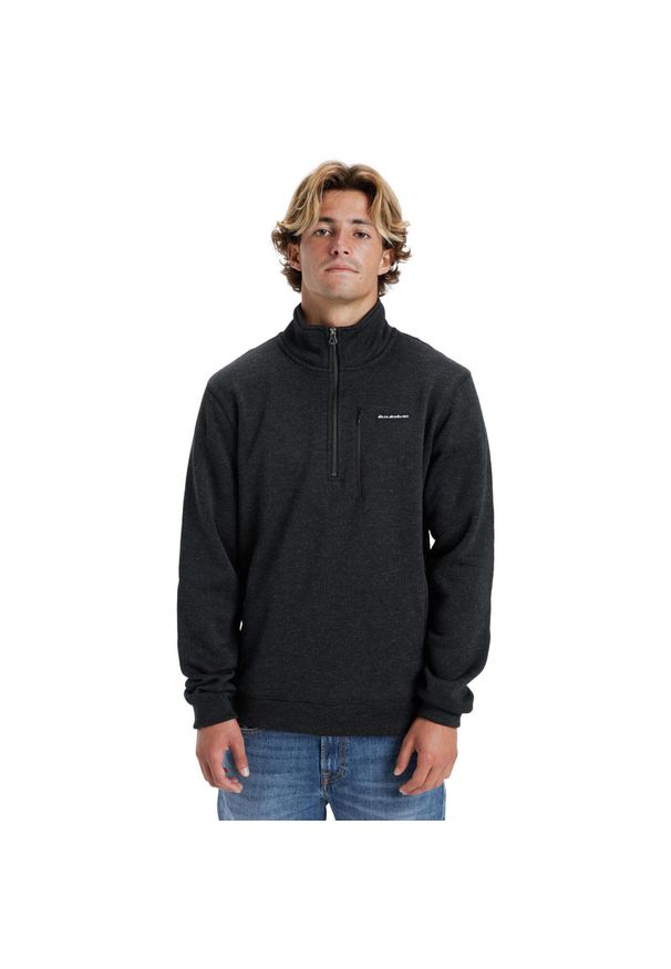 Quiksilver - Bluza dla Mężczyzn KELLER Czarny. Kolor: czarny. Materiał: poliester, materiał. Długość rękawa: długi rękaw. Długość: długie