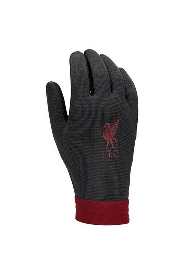 LIVERPOOL FC - Rękawice Zimowe Nike Dla Dorosłych Unisex ThermaFit. Kolor: wielokolorowy, czarny, brązowy, czerwony, szary. Sezon: zima. Sport: turystyka piesza
