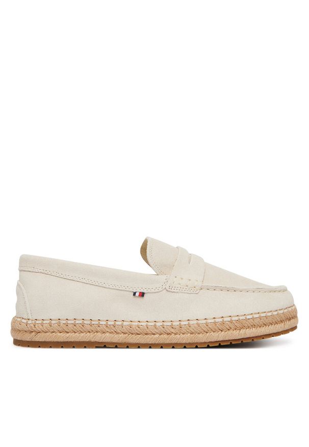 TOMMY HILFIGER - Espadryle Tommy Hilfiger. Kolor: kremowy