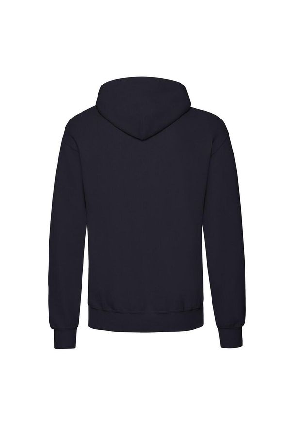 FRUIT OF THE LOOM - Męska Klasyczna Bluza Z Kapturem. Typ kołnierza: kaptur. Kolor: niebieski