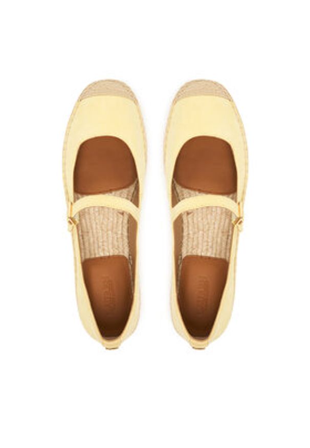 Lauren Ralph Lauren - LAUREN RALPH LAUREN Espadryle 802P06401005 Żółty. Kolor: żółty. Materiał: skóra, zamsz