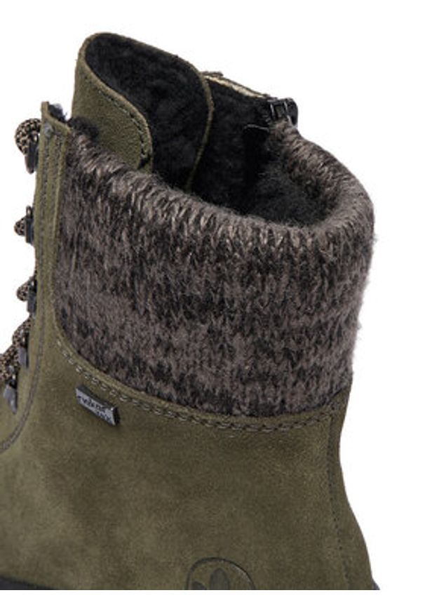 Rieker Trzewiki CEO-X8233-54 Zielony. Kolor: zielony. Materiał: skóra, zamsz