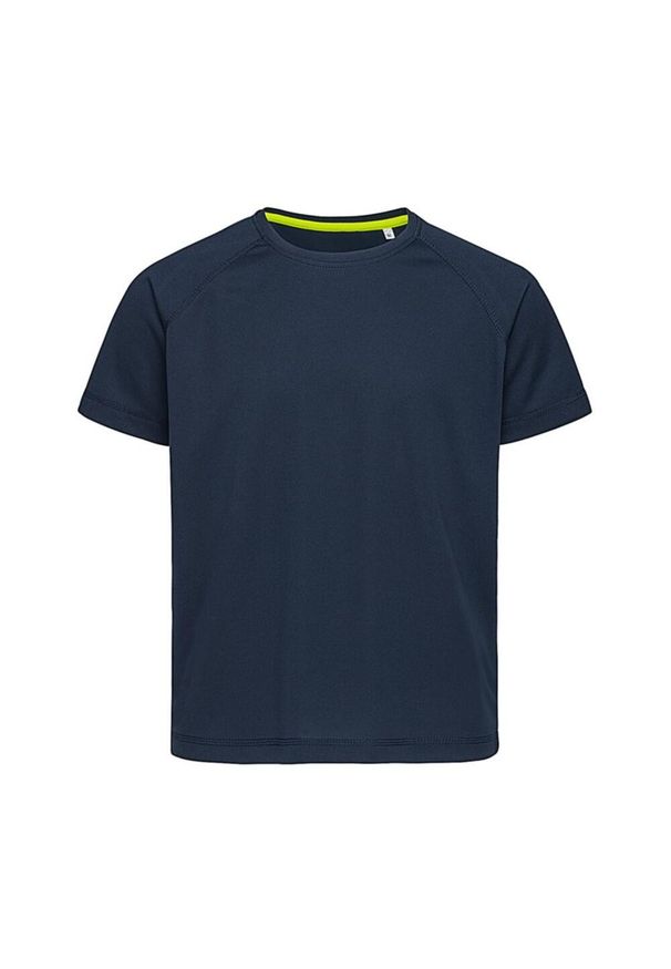 Stedman - Koszulka Dziecięca Raglan Active T-shirt. Kolor: niebieski. Długość rękawa: raglanowy rękaw. Sport: turystyka piesza