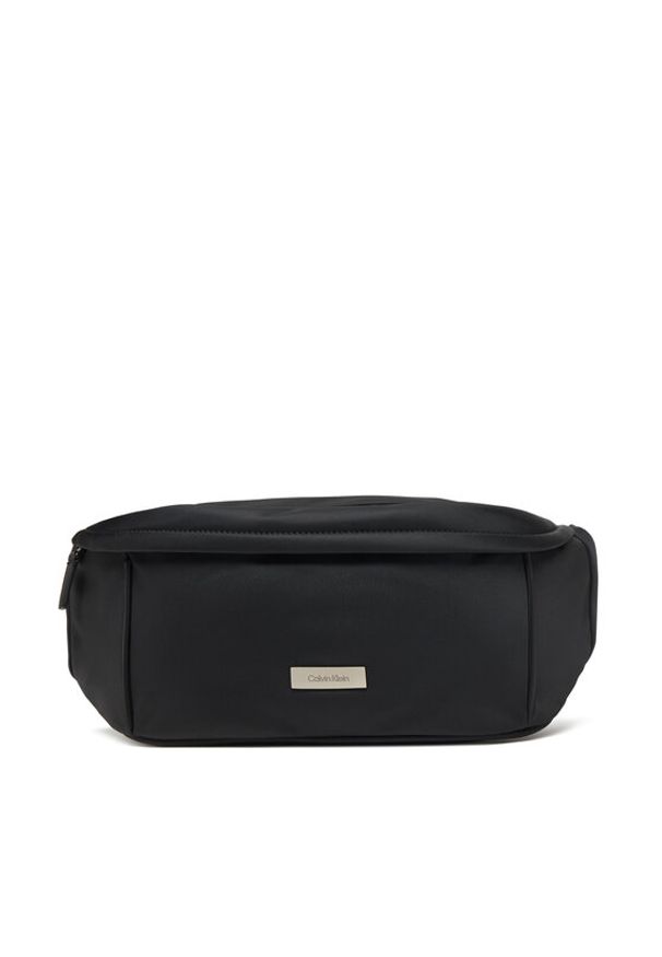 Calvin Klein Saszetka nerka Sleek Waistbag Sling LV04D3148G Czarny. Kolor: czarny. Materiał: materiał