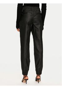 Noisy may - Noisy May Joggery Klay 27031014 Czarny Slim Fit. Kolor: czarny. Materiał: skóra