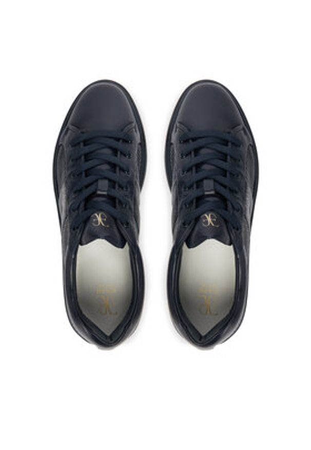 Fabi Sneakersy FU0459.A11ZIPNBA611 Granatowy. Kolor: niebieski. Materiał: skóra