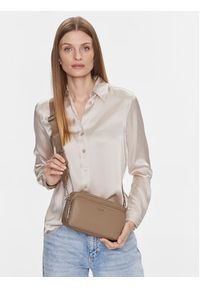 Calvin Klein Torebka Ck Must Camera Bag W/Pckt Lg K60K608410 Beżowy. Kolor: beżowy. Materiał: skórzane #4