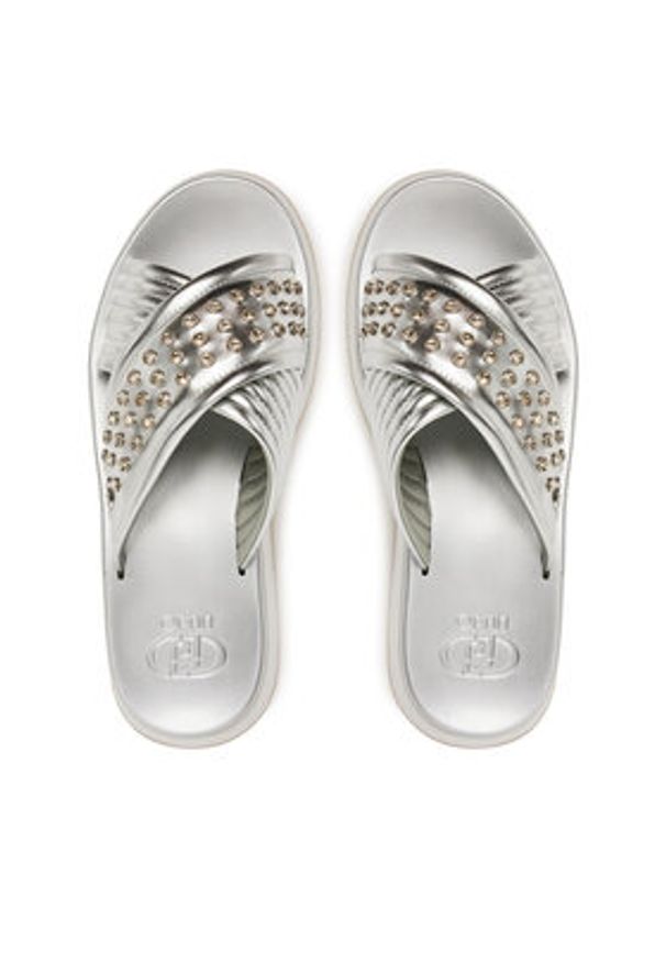 Liu Jo Klapki Dreamy Sandal 05BA5091 EX187 Srebrny. Kolor: srebrny. Materiał: skóra