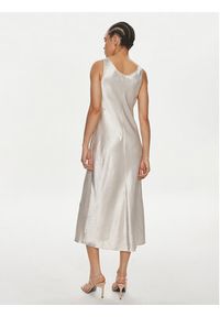 Max Mara Leisure Sukienka koktajlowa Talete 2416221078 Srebrny Regular Fit. Kolor: srebrny. Materiał: wiskoza. Styl: wizytowy #4