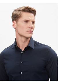 Calvin Klein Koszula K10K112301 Granatowy Slim Fit. Kolor: niebieski. Materiał: bawełna #3