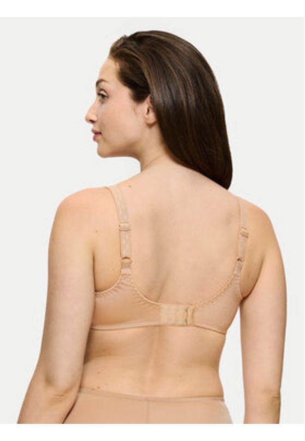 Triumph Biustonosz z fiszbiną Ladyform Soft 10166306 Beżowy. Kolor: beżowy. Materiał: syntetyk