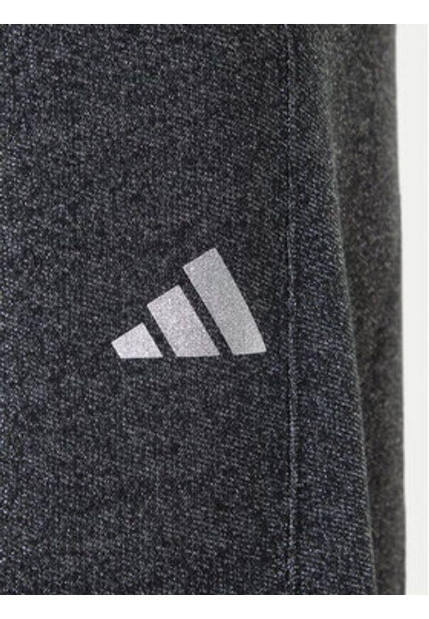 Adidas - adidas Spodnie dresowe ALL SZN Holiday Glitter Fleece JX4360 Szary Loose Fit. Kolor: szary. Materiał: bawełna