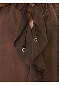 Guess Bluzka W6GH28 W1844 Brązowy Regular Fit. Kolor: brązowy. Materiał: lyocell #2