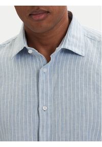 Hugo - HUGO Koszula Valerio 50562694 Niebieski jasny Modern Fit. Kolor: niebieski. Materiał: len #5