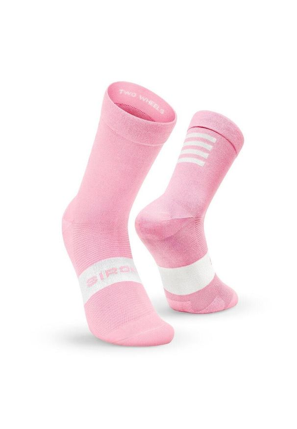 SIROKO - Skarpetki rowerowe Kolarstwo Siroko S1 Pink Agnello. Kolor: różowy. Materiał: nylon. Sport: kolarstwo